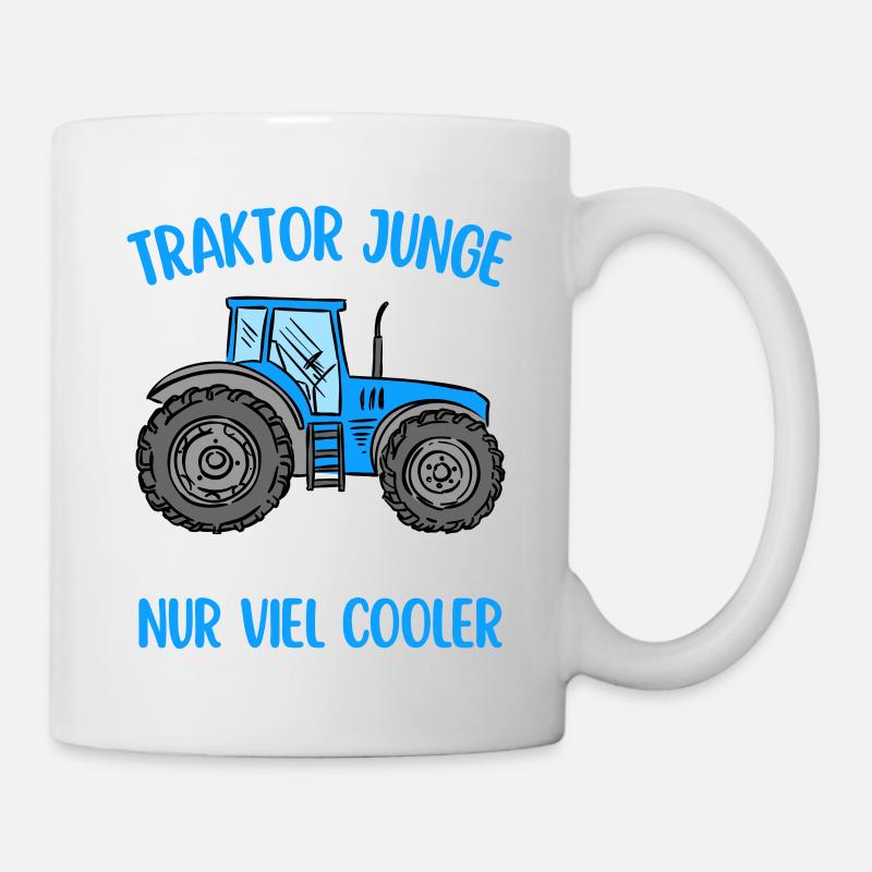 Traktor Junge Landwirt Trecker - Tasse - Weiß