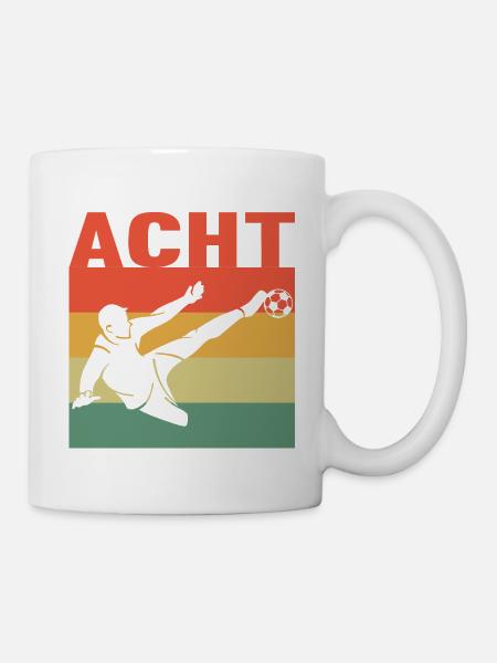 8 Jahre süßes Fußball Fußballer 8. Geburtstag - Tasse - Weiß