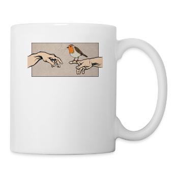 Robin bird of the year robin - Mug - white - Right
