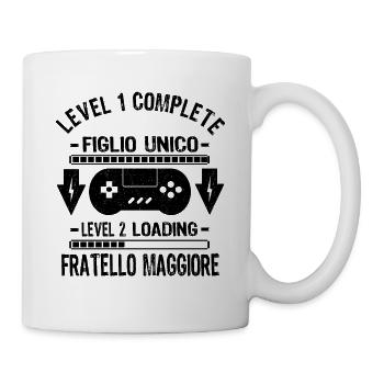 Figlio Unico Complete - Fratello Maggiore Chargement - Mug blanc - blanc - Droite
