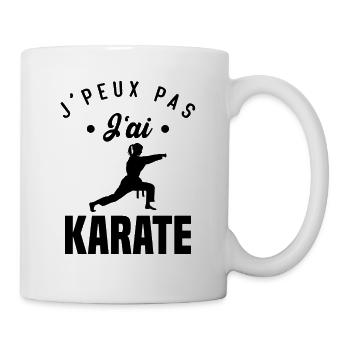 J'peux Pas j'ai Karate Cadeau Femme - Mug blanc - blanc - Droite