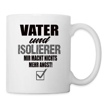 Vater und Isolierer - Tasse - Weiß - Rechts