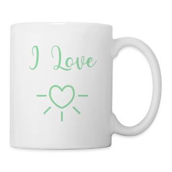 Ich liebe Gymnastik - Tasse - Weiß - Rechts