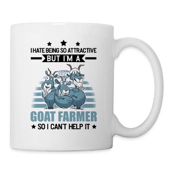 Ziegenhirte Attraktiv Ziegen Ziegenzüchter Ziege - Tasse - Weiß - Rechts