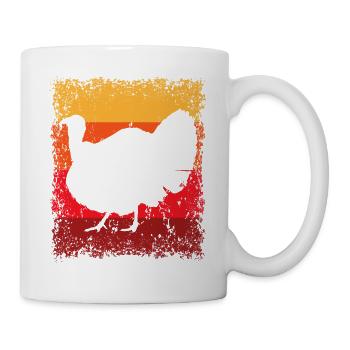 Truthahn Bauernhof Landwirtschaft Geflügel - Tasse - Weiß - Rechts
