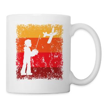 RC Modellflieger Modellflugzeug Modellfliegen - Tasse - Weiß - Rechts
