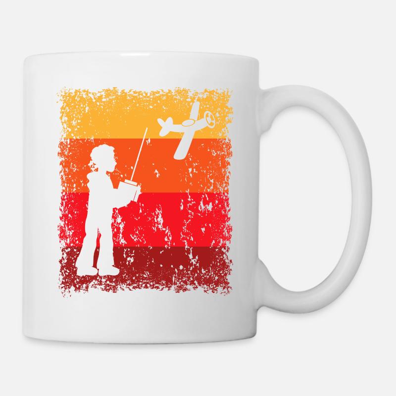 RC Modellflieger Modellflugzeug Modellfliegen - Tasse - Weiß