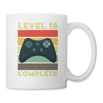 Level 18 Complete 18 years 18th birthday - Mug - white - Right