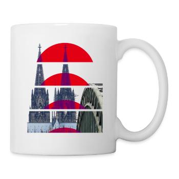 Cologne Cathedral Germany City Skyline Home Love - Mug - white - Right