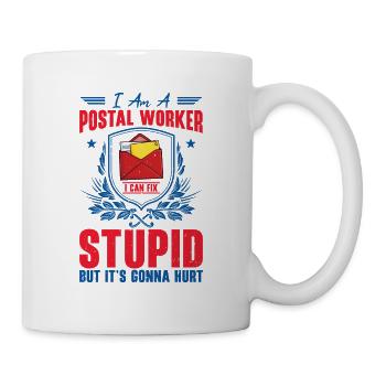 Postangestellte Post Postzusteller - Tasse - Weiß - Rechts