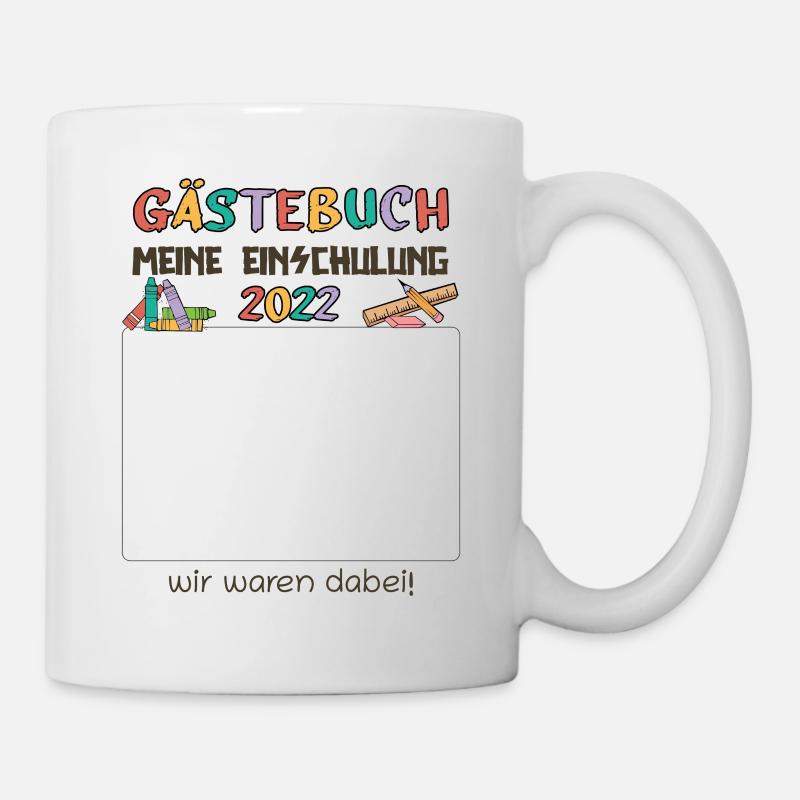 Gästebuch Einschulung - Schulkind 2022 - Tasse - Weiß