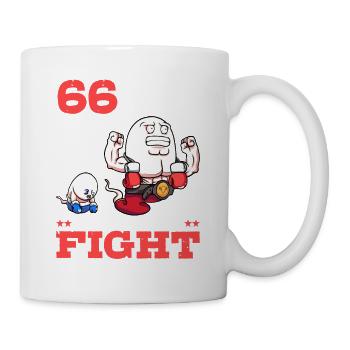 66 years ago I won the fight 66th birthday - Mug - white - Right