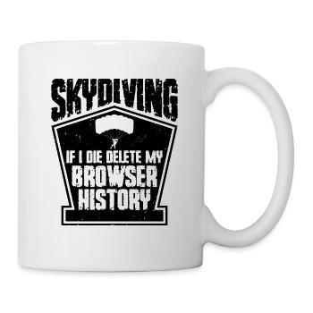 Skydiving Thrill Skydiver Parachuting Parachute - Mug - white - Right