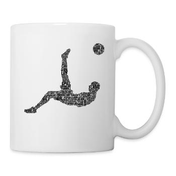 Fußball - Tasse - Weiß - Rechts