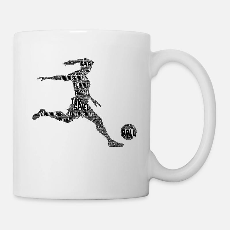 Fußball Mädchen - Tasse - Weiß