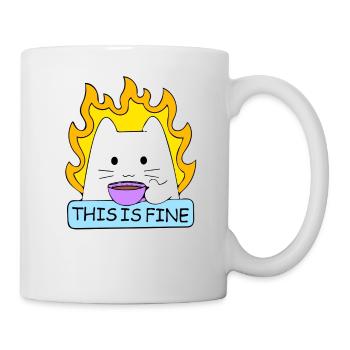 Das ist eine feine Katze - Tasse - Weiß - Rechts