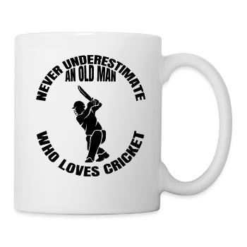 Kricket Team Cricket Spruch Geschenk Kricketfan - Tasse - Weiß - Rechts