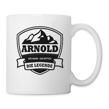 Vorname Arnold Der Mann Der Mythos Die Legende - Tasse - Weiß - Rechts