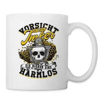 Imker Geschenk Honig Bienen Imkerei Imkern Lustig - Tasse - Weiß - Rechts