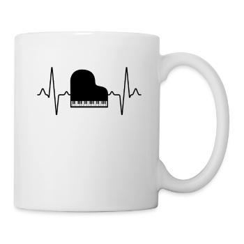 Piano Piano Heartbeat - Mug - white - Right