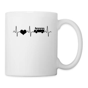 Bus Heartbeat - Mug - white - Right