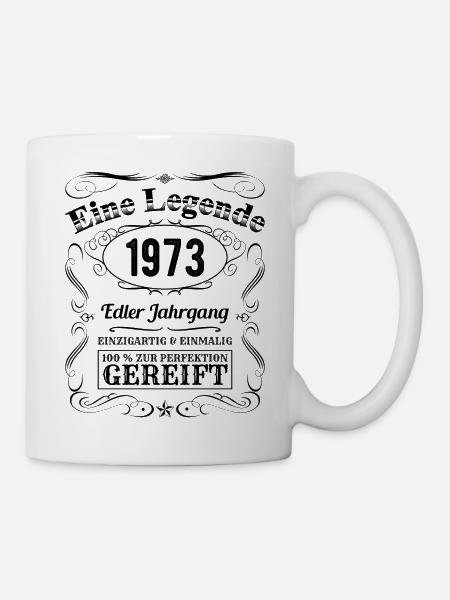 Legende 1973 Geburtstag Geburtsjahr 1973 Männer - Tasse - Weiß