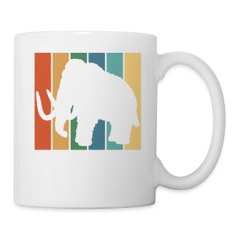 Retro Mammoth T-shirt Gift - Mammoth Animal - Tasse - Weiß - Rechts