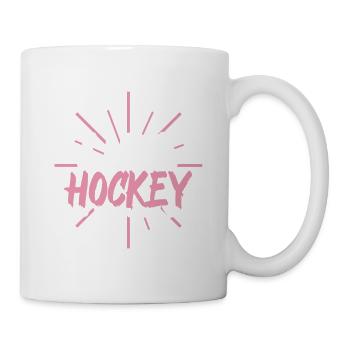 Ich liebe Hockey - Tasse - Weiß - Rechts