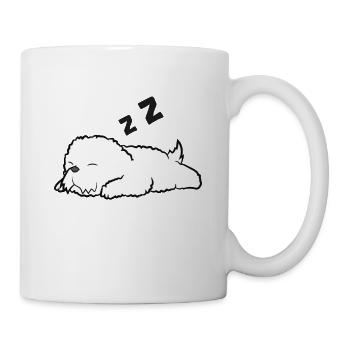 Dormir Bichon Frise Lazy Bichon - Mug blanc - blanc - Droite