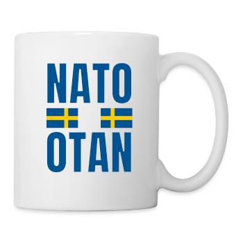 NATO nehmen und schwedische Flagge - Tasse - Weiß - Rechts