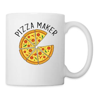 Pizza Maker assorti papa et bébé - Mug blanc - blanc - Droite