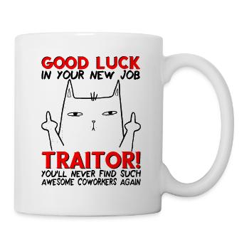 Job change New job Farewell Farewell gift - Mug - white - Right