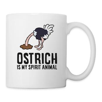 Ostrich Is My Spirit Animal Love Ostriches - Mug - white - Right