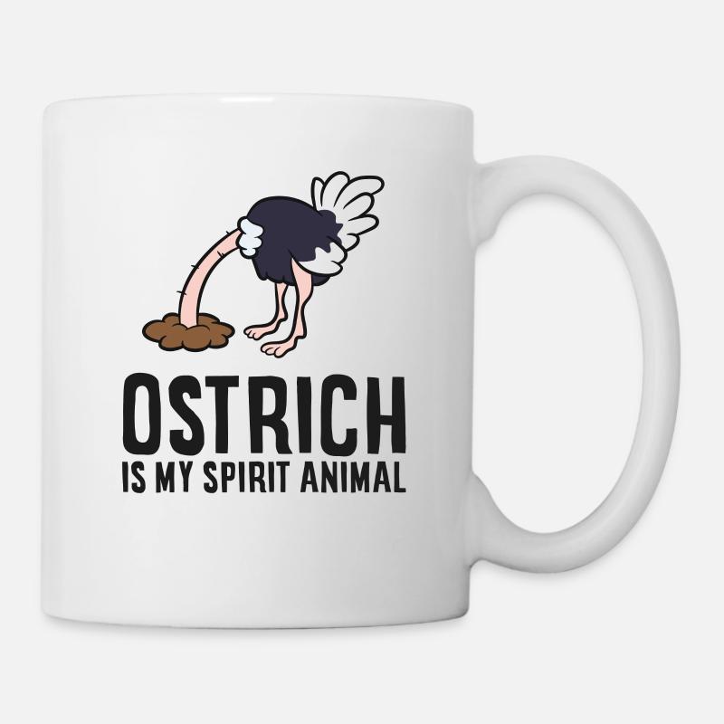 Strauss est mon animal d’âme Chères autruches - Mug blanc - blanc