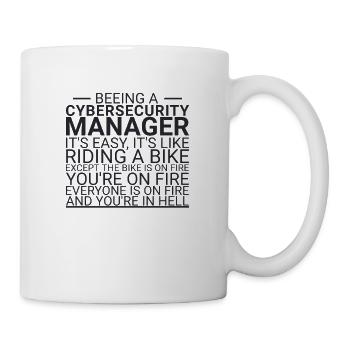 "Cybersecurity Manager Hell | Cybersecurity" - Tasse - Weiß - Rechts