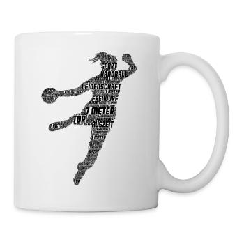 Handball Handballerin - Tasse - Weiß - Rechts
