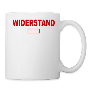 Widerstand ist zwecklos - Tasse - Weiß - Rechts
