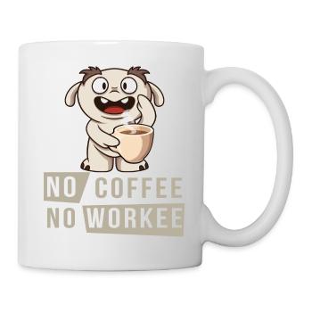 No Coffee No Workee - no coffee no work - Mug - white - Right