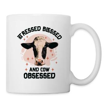 Cow Farming Dairy Farmer Agriculture - Mug - white - Right