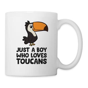 Seul un garçon qui aime les toucans Cuter - Mug blanc - blanc - Droite