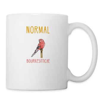Bourkesittich I Rosenbauchsittich Motiv für Vogel - Tasse - Weiß - Rechts