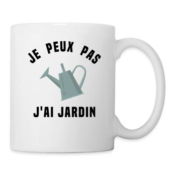 Je Peux Pas J'ai Jardin Cadeau De Jardinage - Mug blanc - blanc - Droite