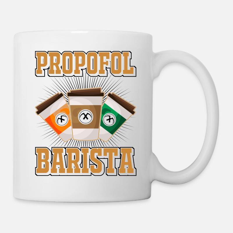 Propofol Barista - Laryngoscope Anesthesia Anesthesia - Mug - white