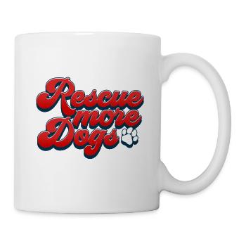 Sauver plus de chiens protéger les animaux Amoureux des chiens - Mug blanc - blanc - Droite