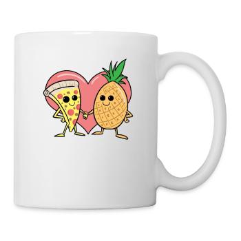 Pizza Ananas Hawaii Pizza - Tasse - Weiß - Rechts