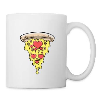 Pizza Liebe Love Is Love - Mug - white - Right