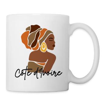 Côte d'Ivoire Ivory Coast Mrs Black Heritage - Mug - white - Right