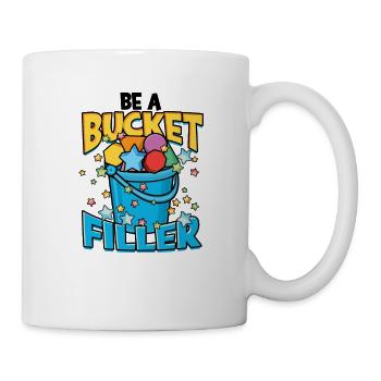 Sei ein Eimerfüller Lehrer Growth Mindset - - Tasse - Weiß - Rechts