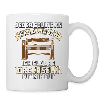 DRECHSELN TUT MIR GUT - Tasse - Weiß - Rechts