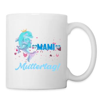 Du machst einen tollen Job mama erster Muttertag - Tasse - Weiß - Rechts